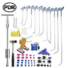 PDR Hooks Auto Repair Paintless Dent Tool To Remove Dents Door Dings Repair Reverse Hammer Lifter Suction Cups For Dents