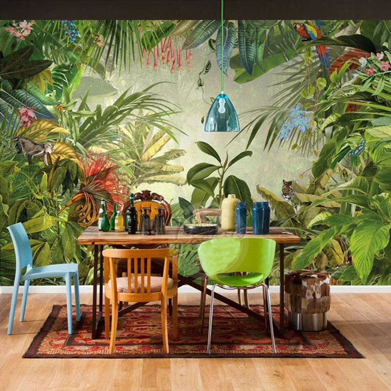 Achetez en gros asiatique papier peint en ligne à des grossistes ... Papier peint motif tropical