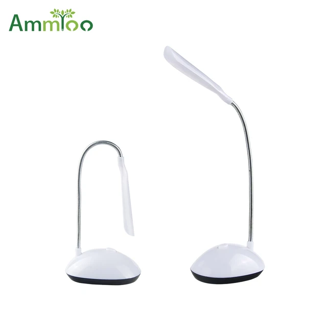 Table Lamp Battery Power Led Desk Leeslamp Light 4LEDs Flexible Adjustable Led Reading Book Light Eye Protection Study Lampen