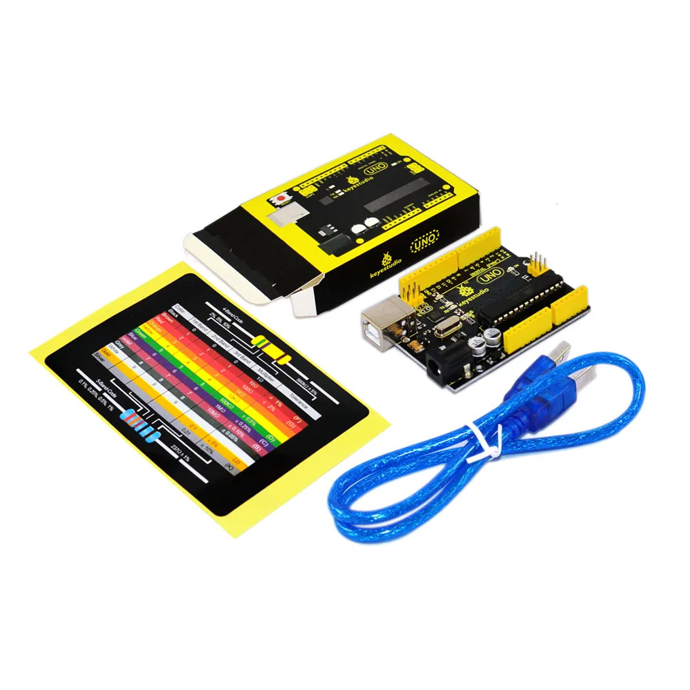 Новинка! Keyestudio датчик стартер Kit-K1 для Arduino обучения программирования с UNO R3+ DS18B20+ ИК приемник+ ИК передатчик