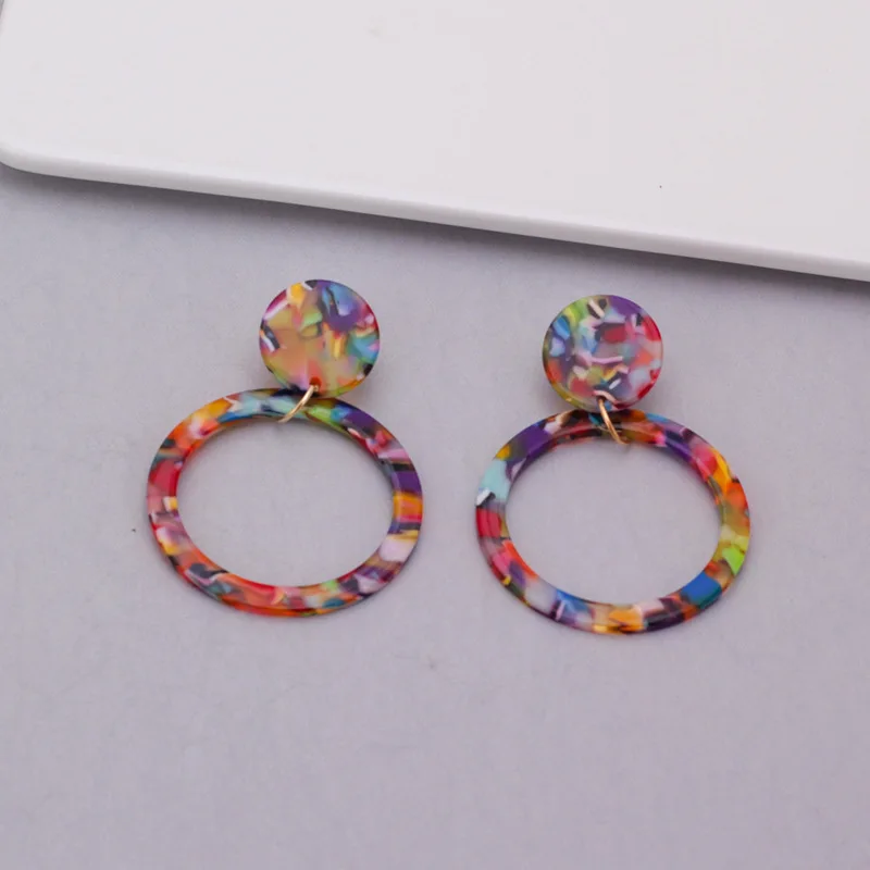 

acrylic hoop earrings for women circle earrings round earrings hoops oorbellen
