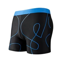 Шорты для плавания для мужчин быстросохнущие Печати Drawstring Пляжная одежда для плавания для взрослых Шорты для плавания