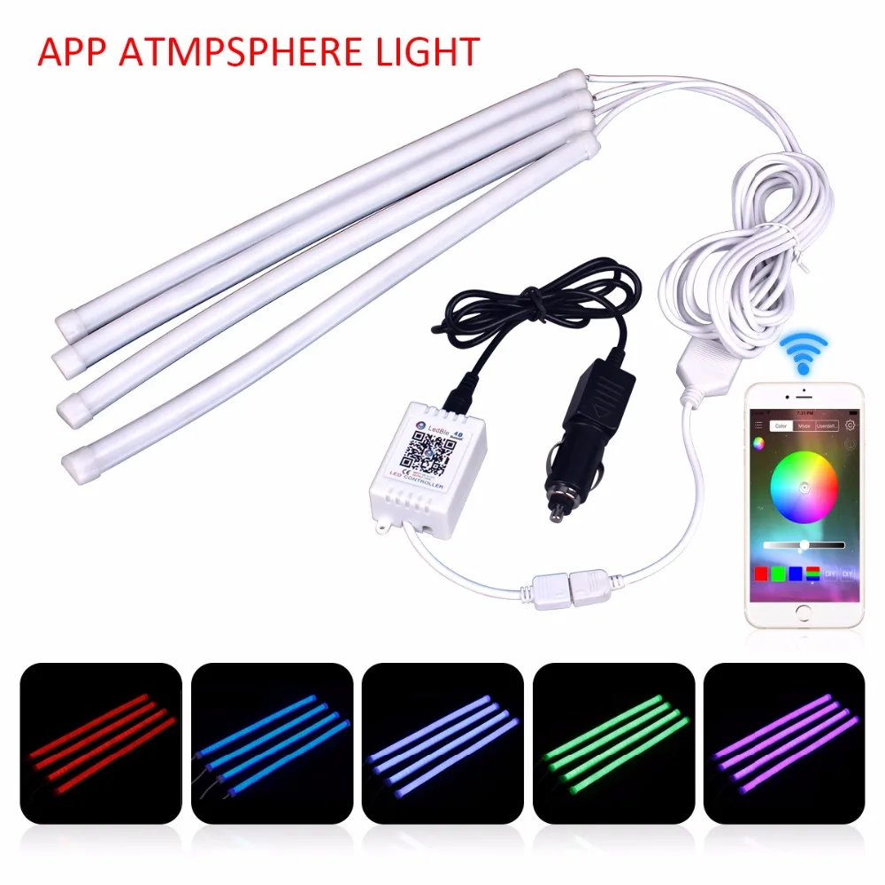 Universal APP Control Car Interior Atmosphere Light Decoration Lamp RGB