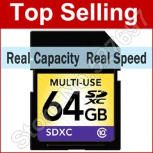Capacidad Real de 64 GB SDXC 32 GB 16 GB 8 GB Tarjeta SD SDHC Class 10 tarjeta de memoria flash de tarjetas de la cámara para canon nikon réflex digital cámara