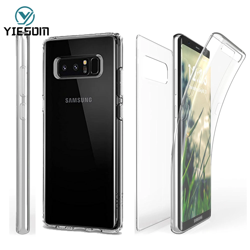 Yiesom 360 Полный Средства ухода за кожей ТПУ Чехол для Samsung Galaxy Note 8 Защитная