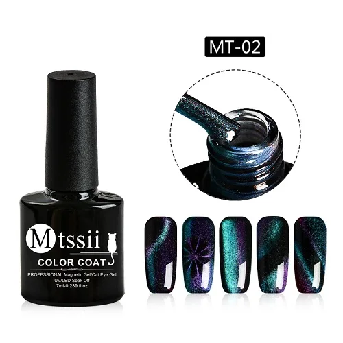 Mtssii, 7 мл, 3D голографический блеск, магнитный гель, магнит, кошачий глаз, лазер, для ногтей, Гель-лак, замачиваемый, УФ светодиодный, лак для ногтей - Цвет: W1329