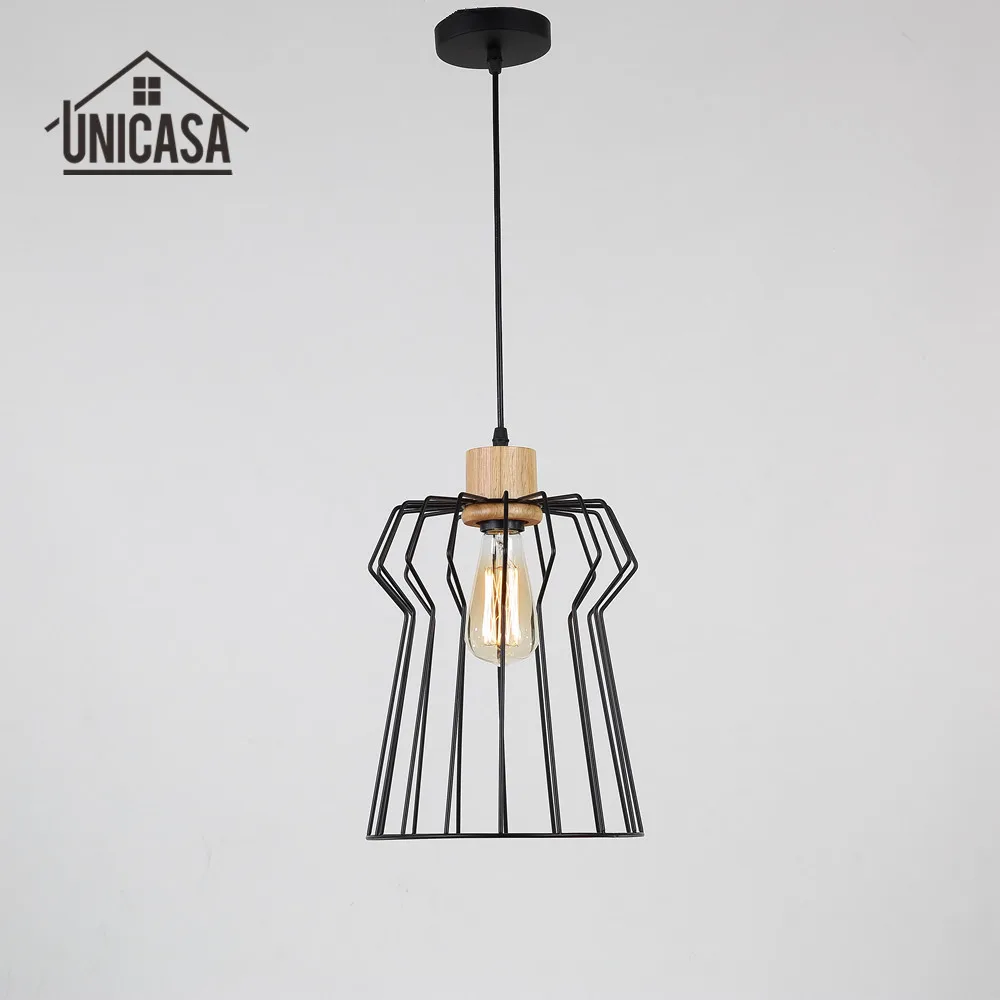 Antike holz mini led licht schmiedeeiserne leuchten küche insel bar moderne pendelleuchten retro anhänger deckenleuchte