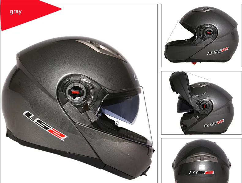 Casco capacete LS2 ff370 флип-ап stomtrooper дорожный велосипед Мото шлем для moto rcycle с солнцезащитным объективом