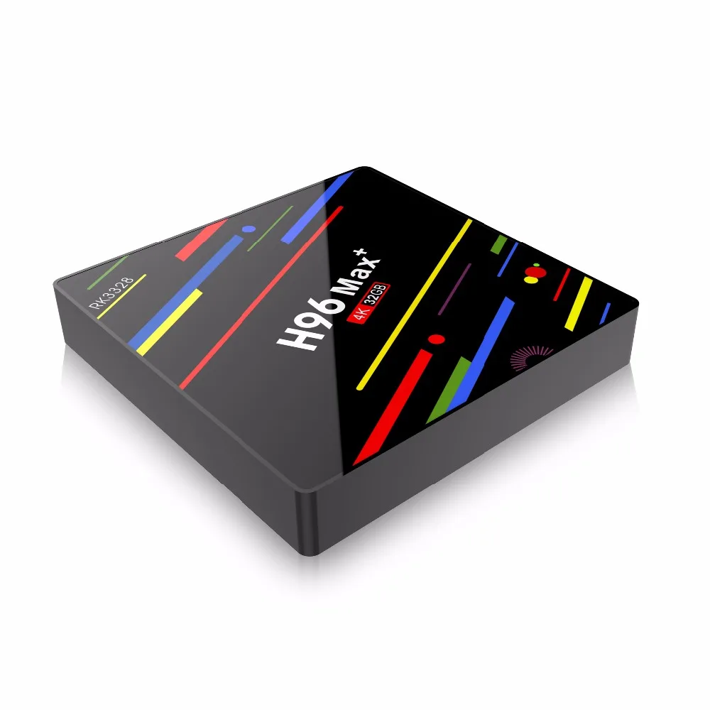 H96MAX Smart 4K TV Box Android 9.0 4GB RAM 32GB ROM Quad Core USB3.0 2.4GHz Wifi Playstore Youtube Q Plus Set Top Box 2019