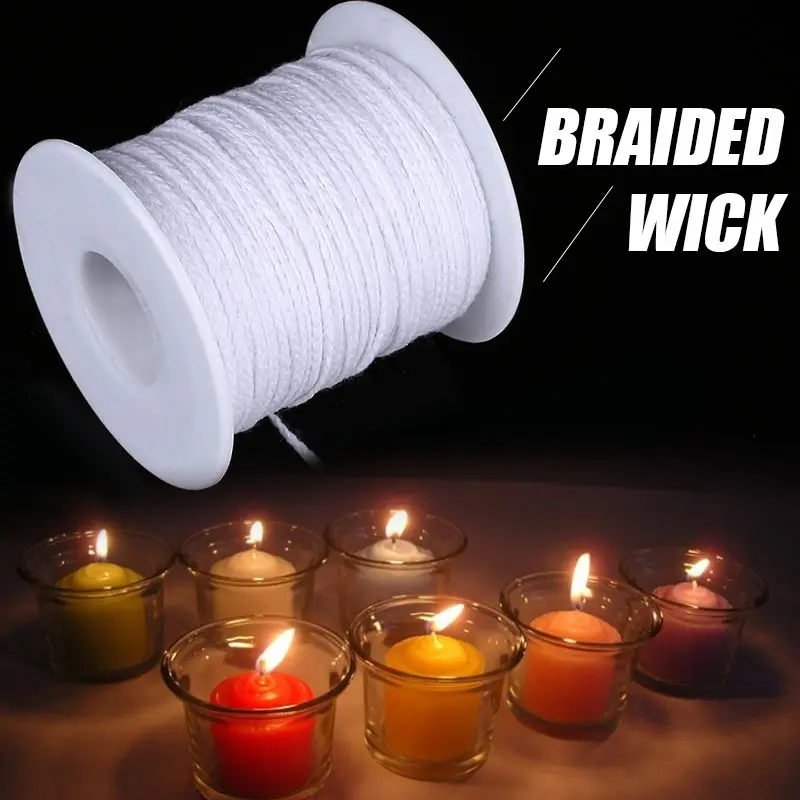 

Cotton Core Waxed Wicks Economic Cotton Candle Roll Candle Making Lampwick Spool