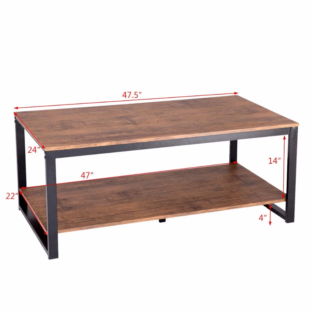 Giantex Metal Frame Rectangle Coffee Table Accent Cocktail Table Living Room Furniture Living Room Furniture HW57395 Giantex Metal Frame Rectangle Coffee Table Accent Cocktail Table Living Room Furniture Living Room Furniture HW57395