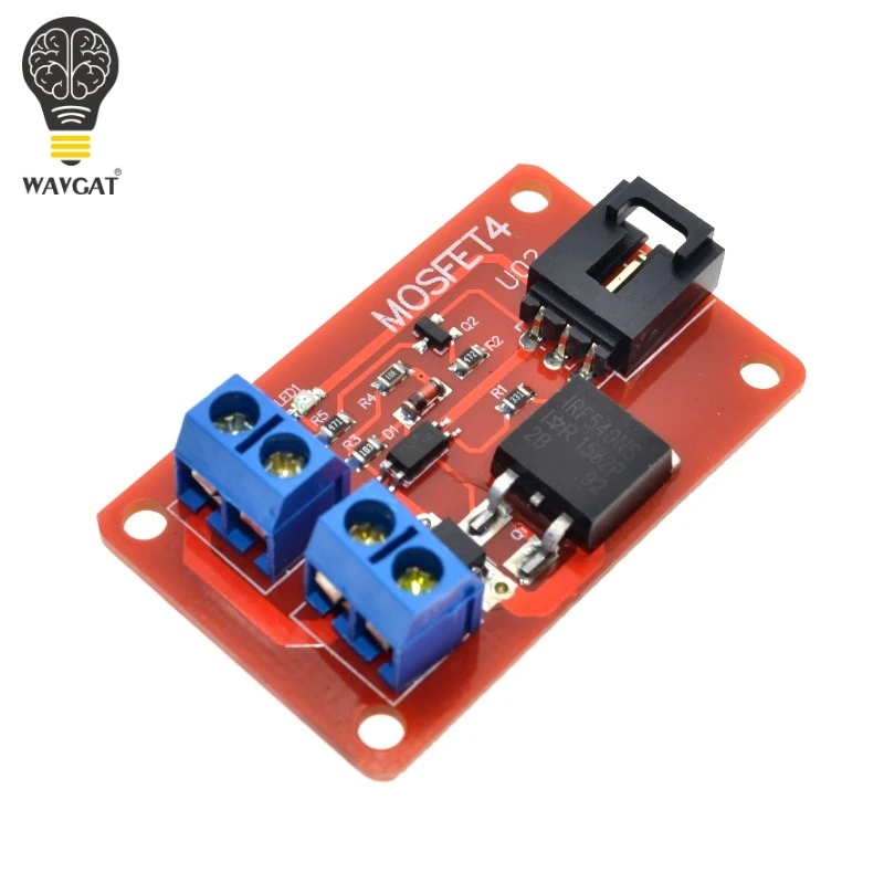 WAVGAT 1 канал Route MOSFET Кнопка IRF540 + модуль переключателя для Arduino|button switch module|mosfet