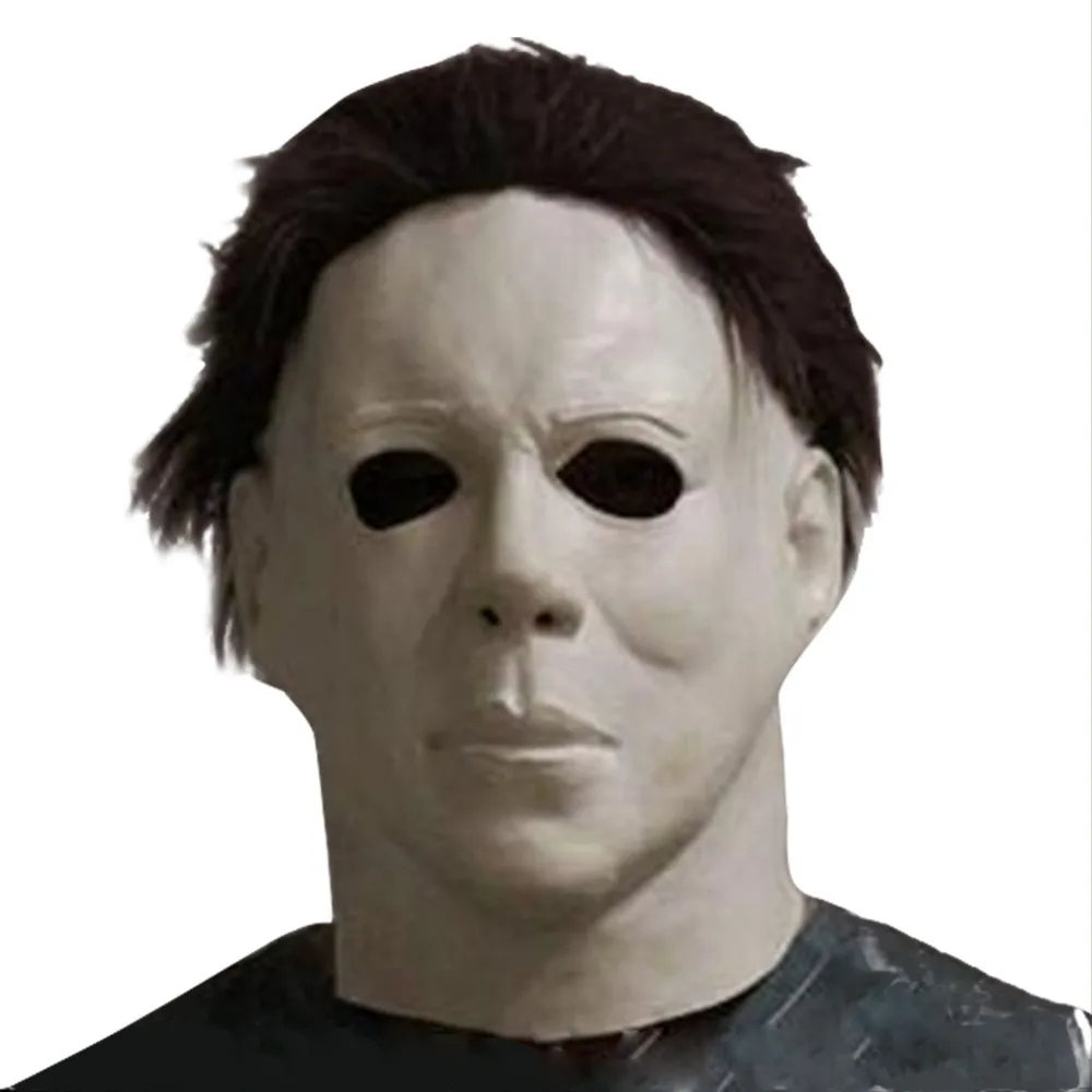 

Top Grade Latex Horror Movie Halloween Michael Myers Mask Adult Party Masquerade Cosplay Latex Myers Mask Full Head Mask