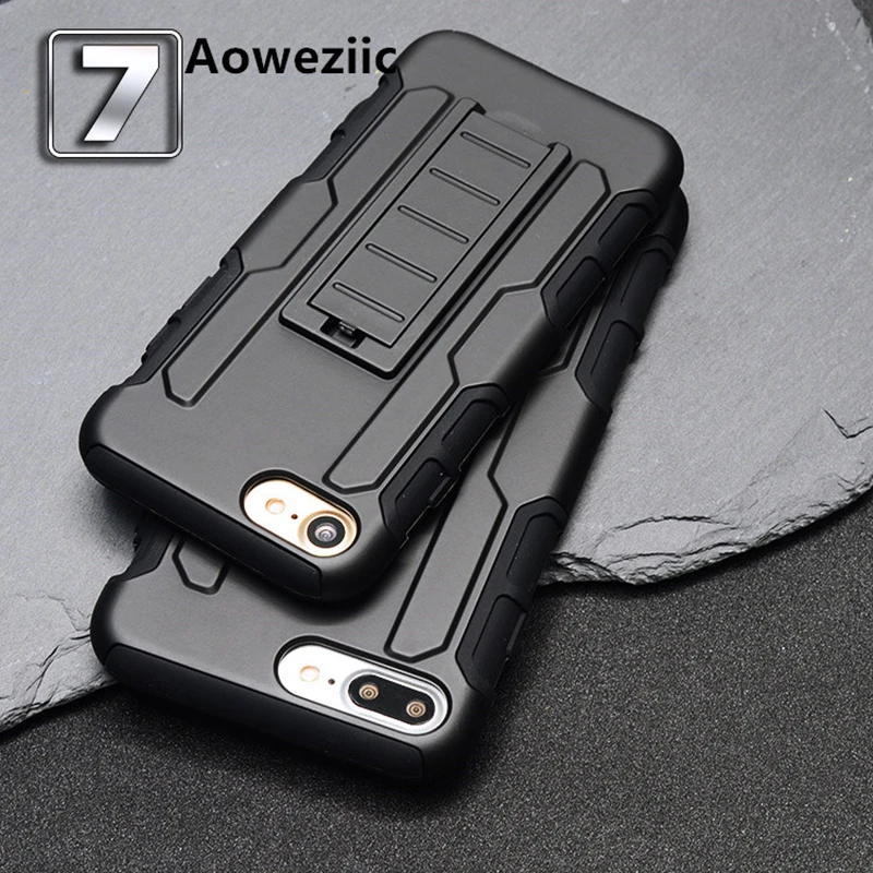 

Aoweziic New For iPhone X XS MAX XR 7Plus 8 Case Hybrid Hard PC + Soft TPU Armor Phone Case 6s Case Silicone Shockproof