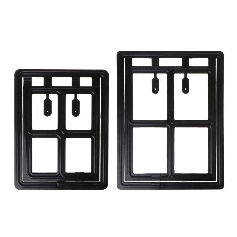 

Lockable Plastic Mosquito Screen Door For Pet Dog Cat Security Auto Lock Flap Window Tunnel Puppies Kitty Fence Pet Shop Dog Kit