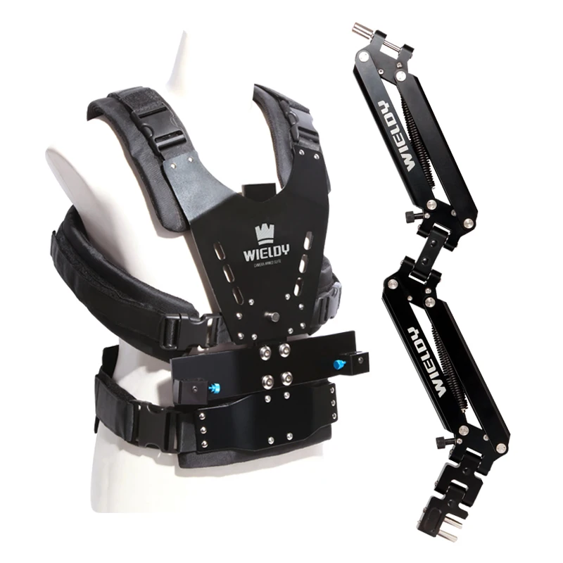 

Wieldy HD-2200 Iron Triangle Steadycam Vest Arm Kit Photo Studio Kit for DSLR Video Camera Camcorder Load Capacity 1-7kg