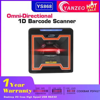 

Omni Directional Scanner 1D Scanner Ticketing QR Code Scanner USB Barcode Reader Desktop 1D Scanning Platform