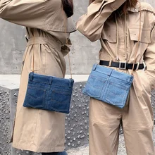 Горячая Мода для девушек, винтажный джинсовый хип-хоп брендовый дизайнерский ковбойский уличный клатч, сумка-мессенджер, сумки через плечо для женщин