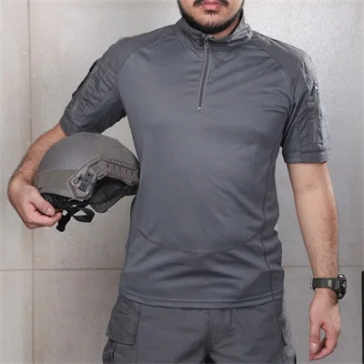 Multicam Tropic Shirt Quickdry Stand Collar Shirt Outdoor MTP T-shirt sport t shirt