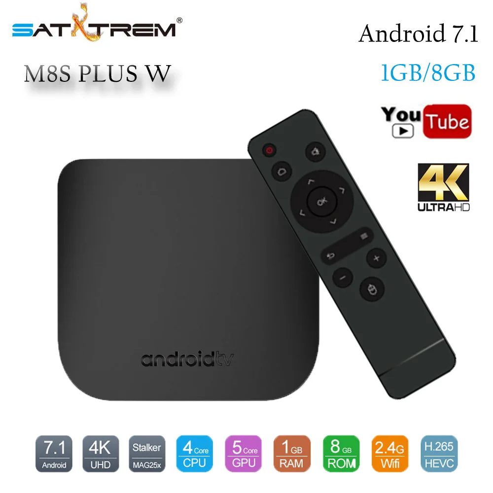 

10pcs MECOOL M8S Plus W Mini TV Box Android 7.1 Amlogic S905W 1GB/8GB Support 4k Stalker MAG25X Media Player Thin Set Top Box