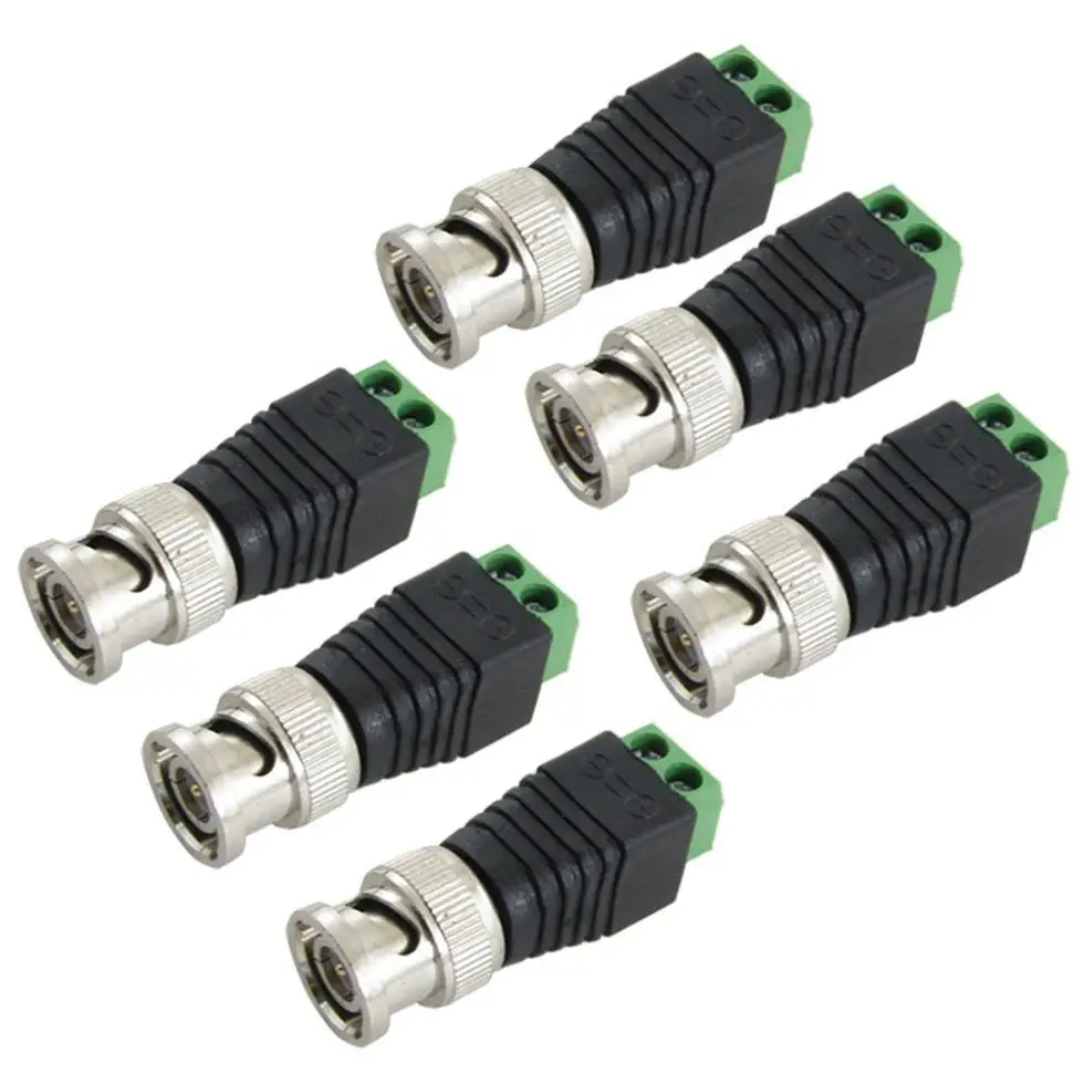  2015 Hot 50 x CAT5 to BNC Coax Video Balun Connector CCTV Camera - 32263867060