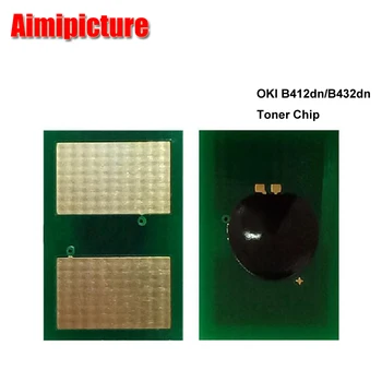 

For OKI 45807111 45807121 45807110 45807112 B412 B432 B512 Toner Chip B412dn B432dn B512dn MB472dnw MB492dn MB562dnw 12K 20PCS