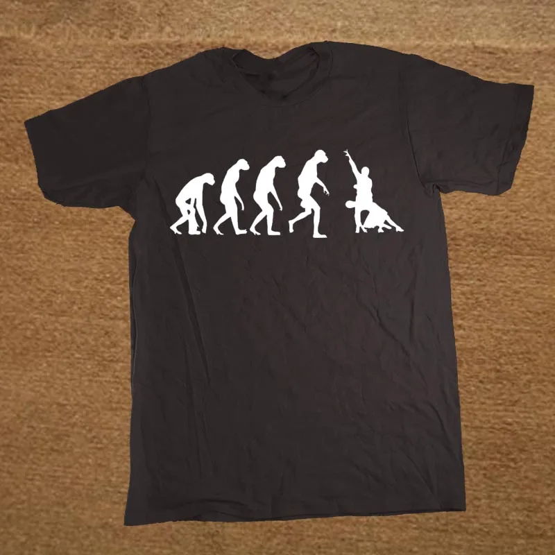 

EVOLUTION OF TANGO Funny Tee T Shirt Men Short Sleeve Printed Cotton Cartoon T-shirt Tops