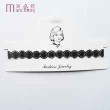 

2017 NEW Lace Collar Necklaces,Fashion style Women lace Necklaces,black charm Collarbone chain necklace jewelry