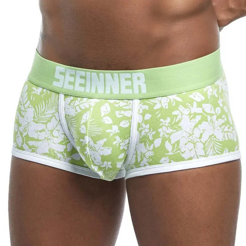 2018-New-Brand-Male-Panties-Breathable-Boxers-Cotton-Men-Underwear-U-convex-pouch-Sexy-Underpants-Printed (2)