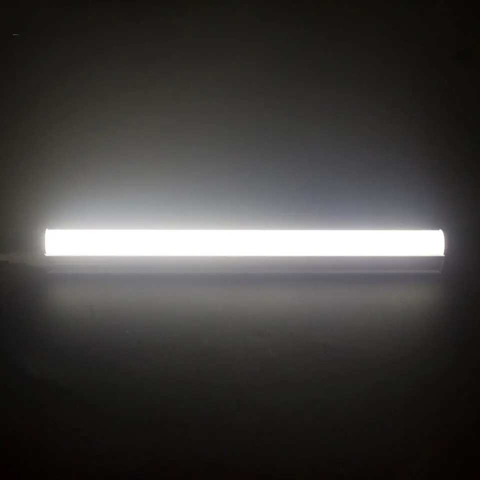 LED 튜브 빛 T5 AC220V-240V 6W 10W LED 형광 튜브 벽 램프 차가운/따뜻한 화이트 T5 전구 PVC 플라스틱 홈 조명