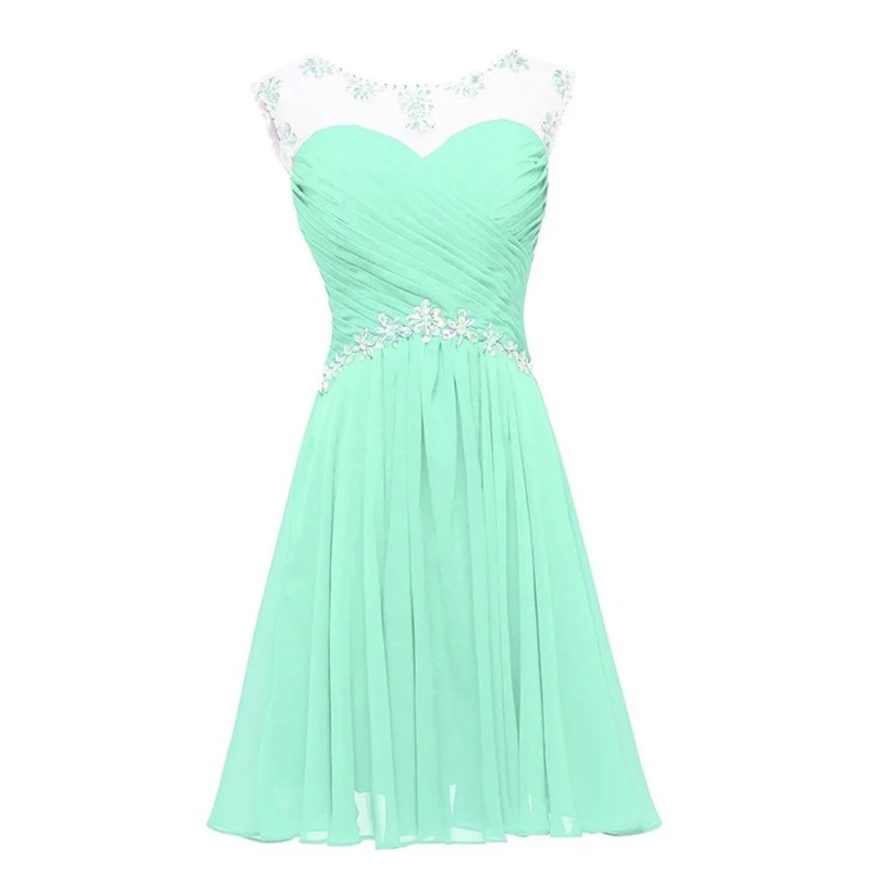 Doragrace Новая Мода vestidos de festa шифоновые короткие вечерние коктейльные платья больших размеров