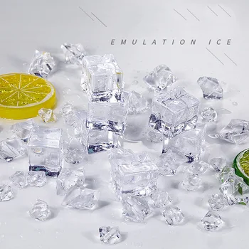

Irregular Ice-breaking Colorful Artificial Ice Decoration Photography Props Studio Accessories for Fruit Beer Whiskey Soda Drink