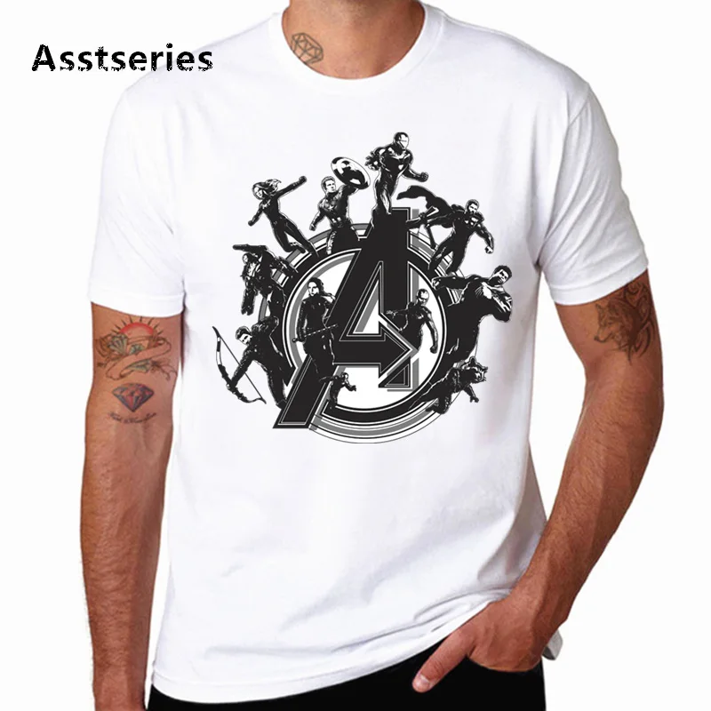 Marvel T Shirt Men/Women Avengers Endgame Iron Man Stark Funny Artsy Awesome Artwork Printed T Shirts Captain America HCP4568