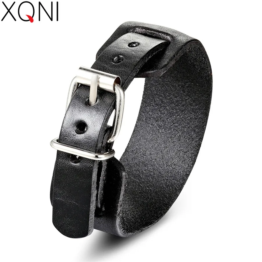 

XQNI Charm Bracelet Personality Design 4-Colors Toggle-clasps Casual/Sporty Leather Bracelet For Men Female Free Shipping