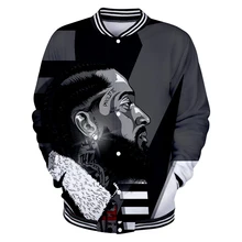 Мужские куртки и пальто Nipsey Hussle Harajuku 3d бейсбольные куртки для колледжа хип-хоп повседневная одежда мужская бейсбольная Толстовка на заказ