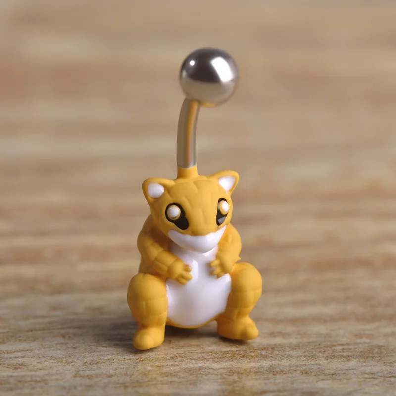 Пупка Funmor в форме панголина кольцо для пупка женщин и девушек летнее животное