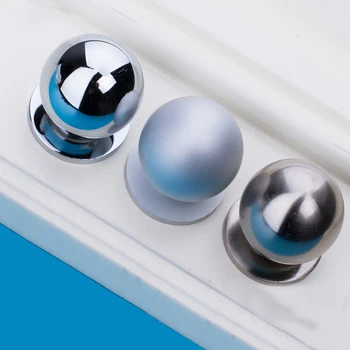 1pc Round Drawer Knobs Aluminium Alloy Wardrobe Closet Drawer Pulls Kitchen Cabinet Handles and Knobs Furniture Hardware