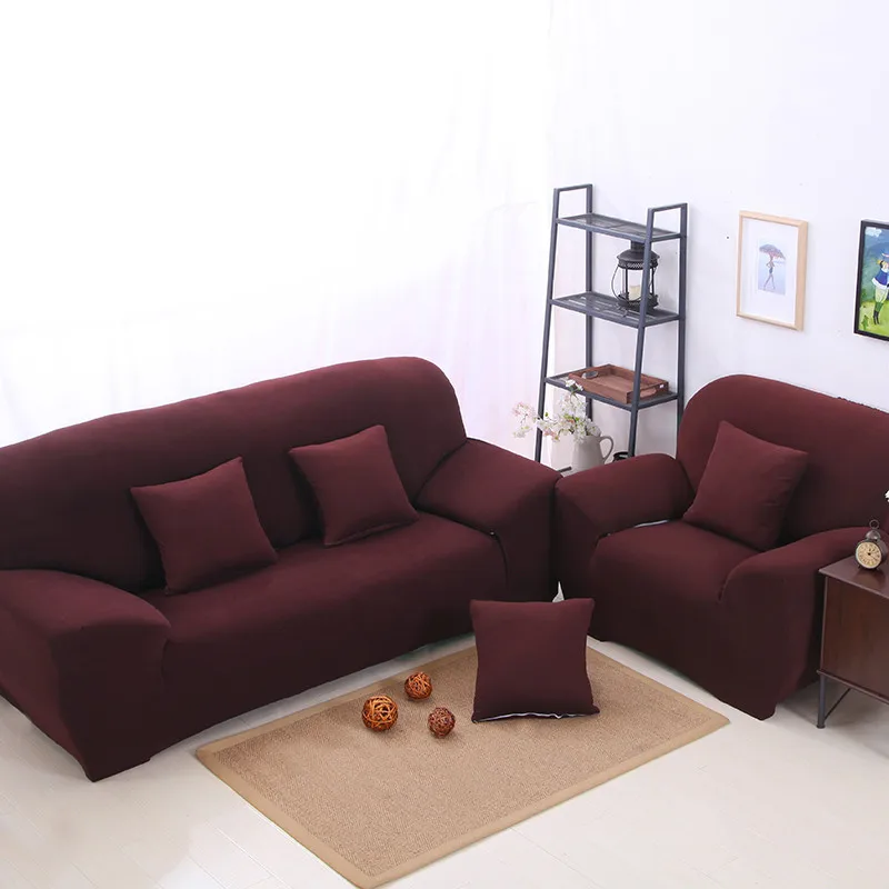 Resilient Protector Couch Covers Sofa Cover Full Cover Antiskid Slipcover 3 Colors for Two Seater Furniture Covers