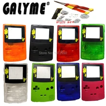 Galyme Limited Pocket ELF Shell Fit GameboyColor GBO DMG ремонт игровой консоли корпус мальчик оболочки заменить с аниме логотип W/Винты