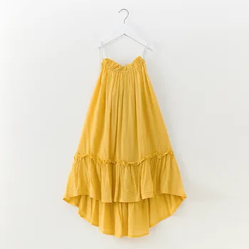 

2018 Summer Girls Dress Teenage Girl Ruffle Beach Backless Maxi Long Dresses Sweet Toddler Big Kids Bohemia Vestidos Boho Dress