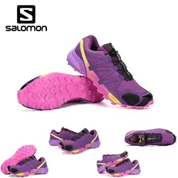 Salomon speed Cross 4 Free Run Salomon Спортивная обувь для женщин беговые уличные дышащие Dapming кроссовки обувь 36-42 3 вида цветов Лидер продаж