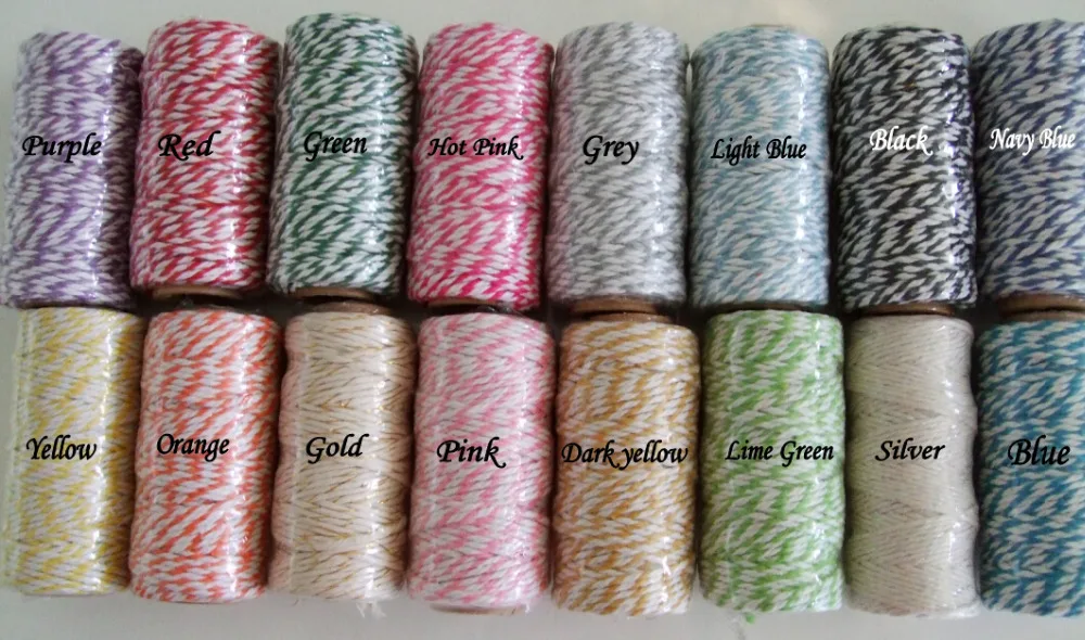 Buy 5pcs /lot = 100m 100 cotton natural color Cotton