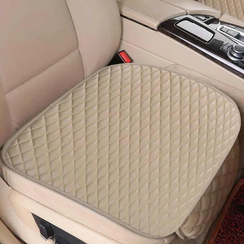 Универсальная подушка для автомобильного стула, коврик из искусственной кожи, автомобильный передний чехол на заднее сиденье, дышащая подушка для автомобильного сиденья, 3 цвета, четыре сезона