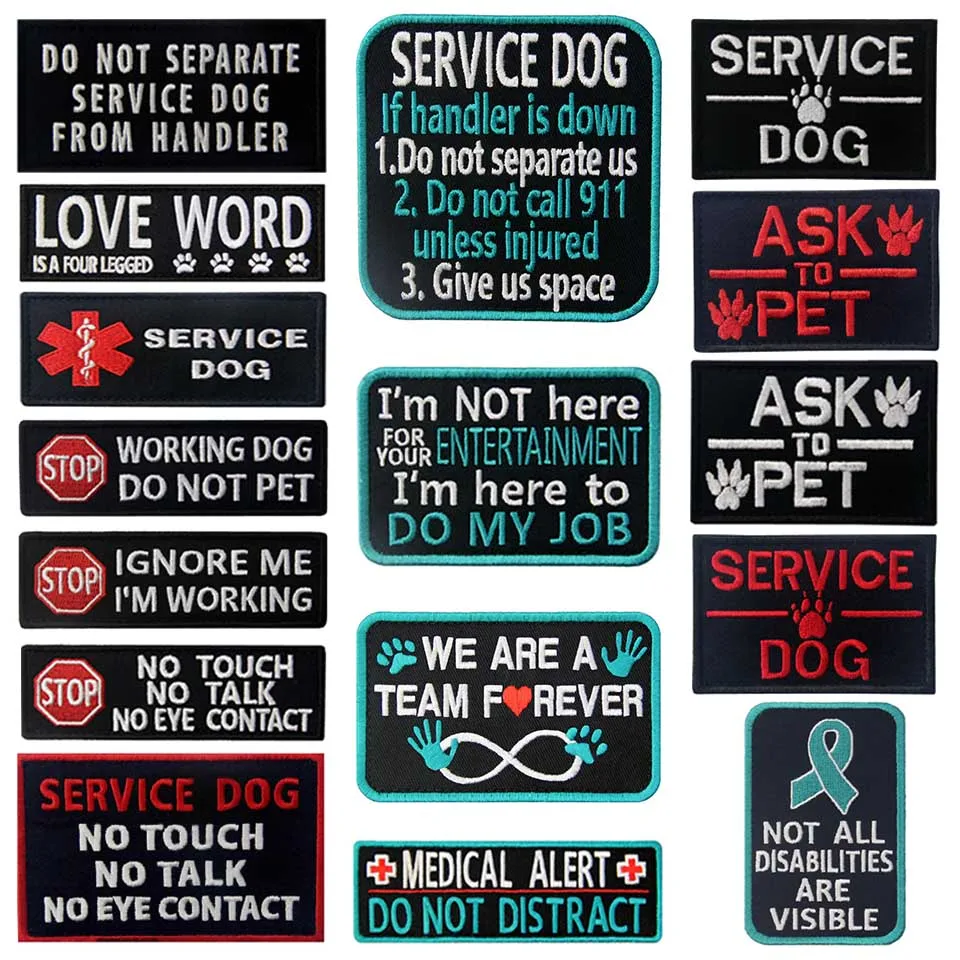 

Embird patches Embroidered patch army Service Dog ceo-friendly handmade 3D hook loop hat patches tactical patch
