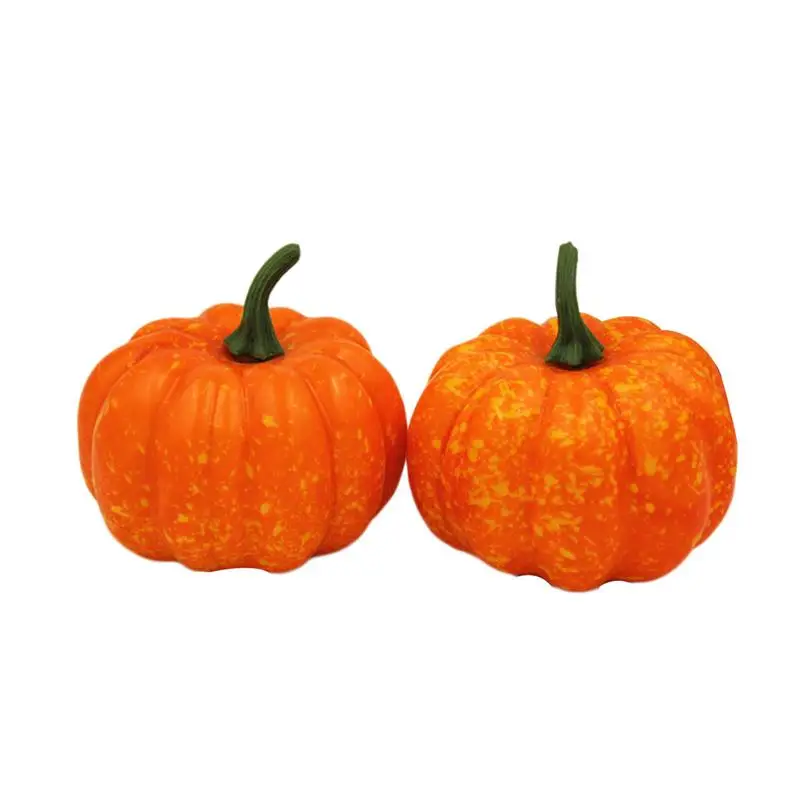 

2pcs 5.6cm Lifelike Artificial Mini Foam Pumpkin DIY Crafts Halloween Decoration Party Decoration Fake Fruit Pumpkins Wreath