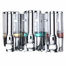 Eleoption душ 3 головки камера Диспенсер насос Caddy камера жидкий мыльный шампунь кондиционер