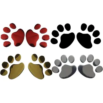 

1 Pair PVC On The Bear Paw Dog Stickers Personality Creative Stickers Personality Scratch Sticker Car Sticker