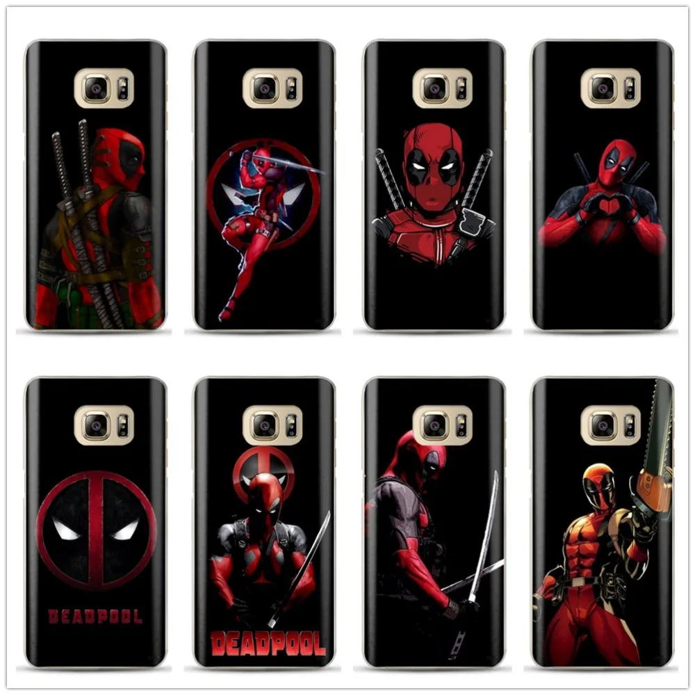 

TPU Soft Silicone Phone Case For Funda Samsung Galaxy A5 A7 2017 A6 A8 Plus J6 2018 Phone Shell Cool Marvel Deadpool Phone Cover