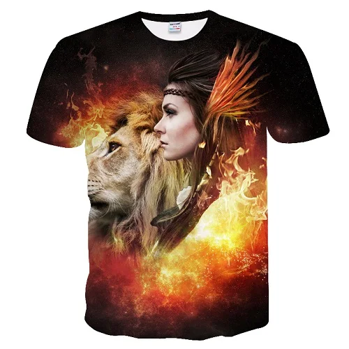Bianyilongновая модная Мужская/женская футболка с 3d принтом льва, дизайнерская Стильная летняя футболка, брендовые топы, футболки размера плюс M-5XL - Цвет: TXU-184