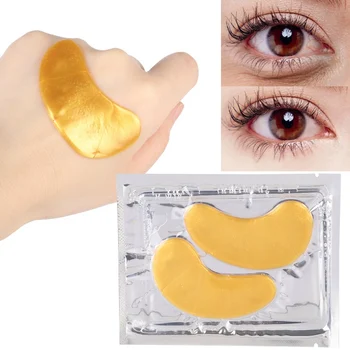 

10Pcs Collagen Gold Eye Mask Hydrating Smooth Fine Lines Anti-Puffiness Remove Dark Circles Gel Eye Pads Eye Care